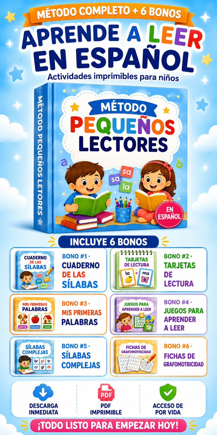 Método Pequeños Lectores + 6 bonos exclusivos